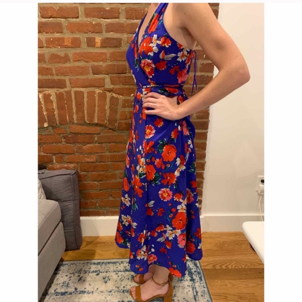 Beautiful Yumi Kim 100% silk midi dress size small